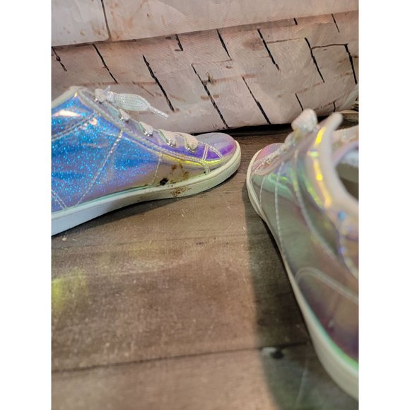 Children's Place high top girls shoe 4 holographic glitter - Picture 5 of 6